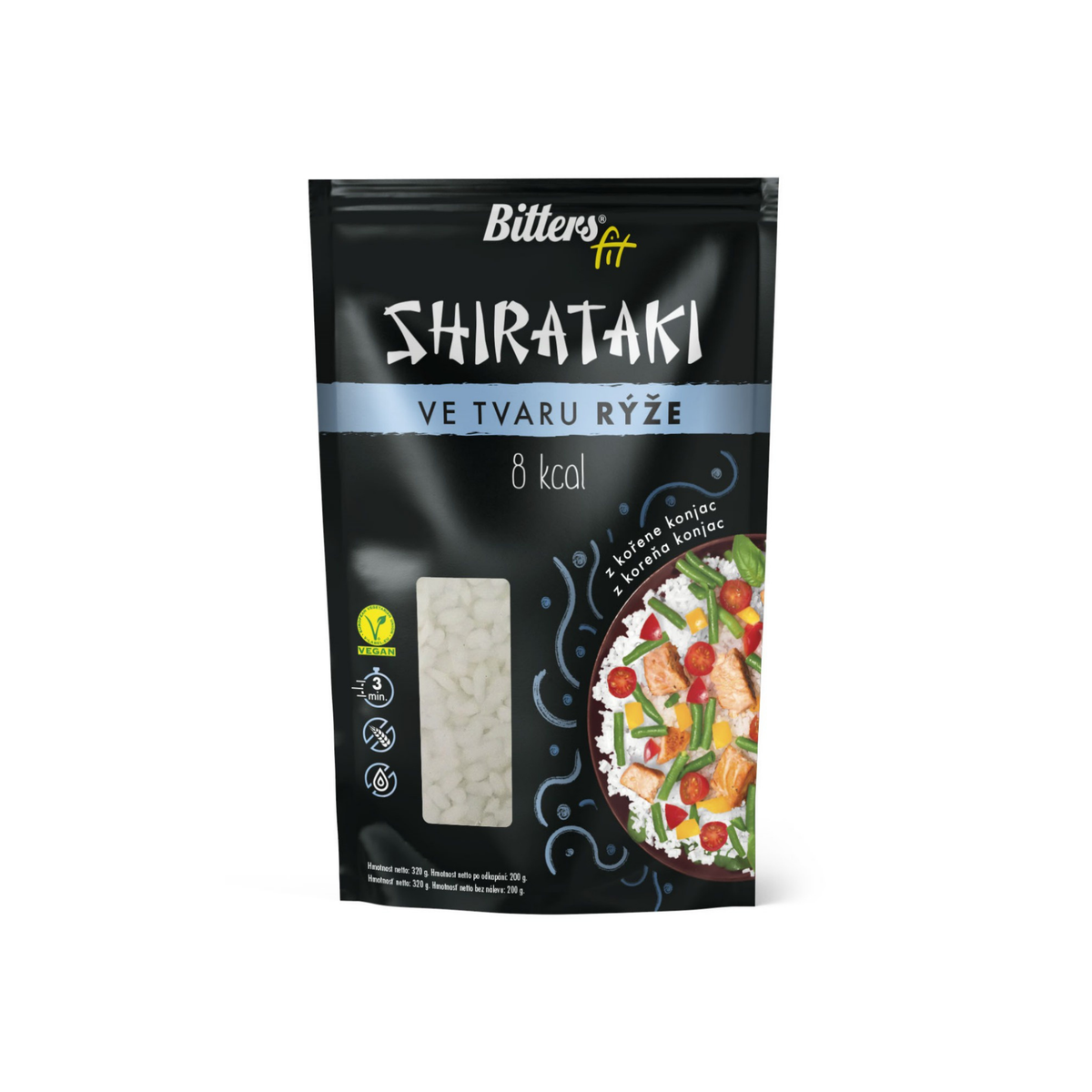 Bitters shirataki FIT - rýže - 280 g