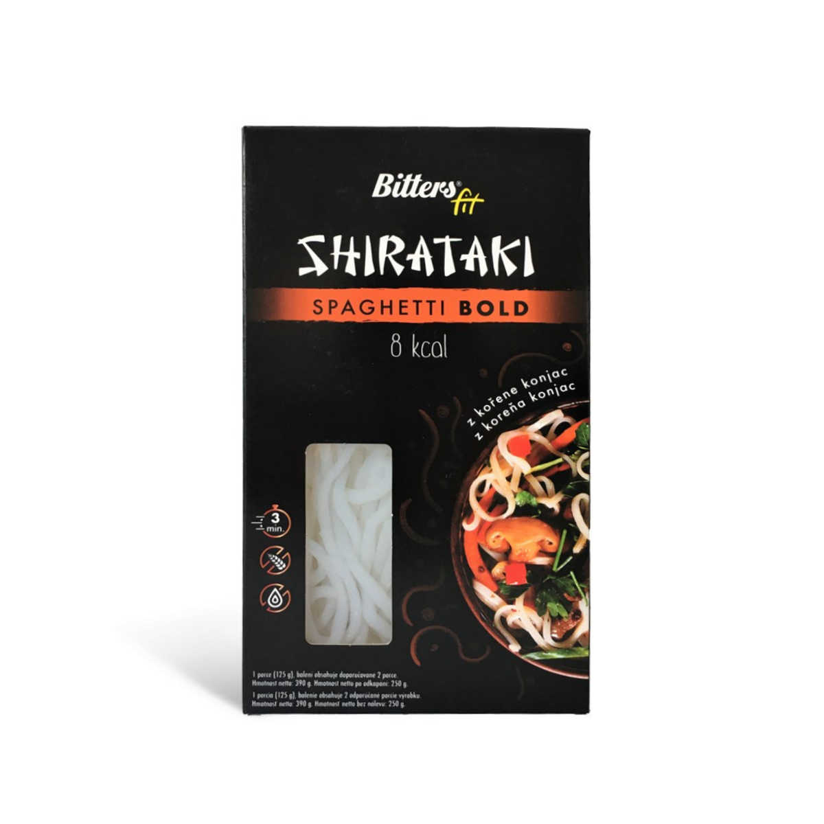 Bitters shirataki FIT - špagety - bold / 390 g