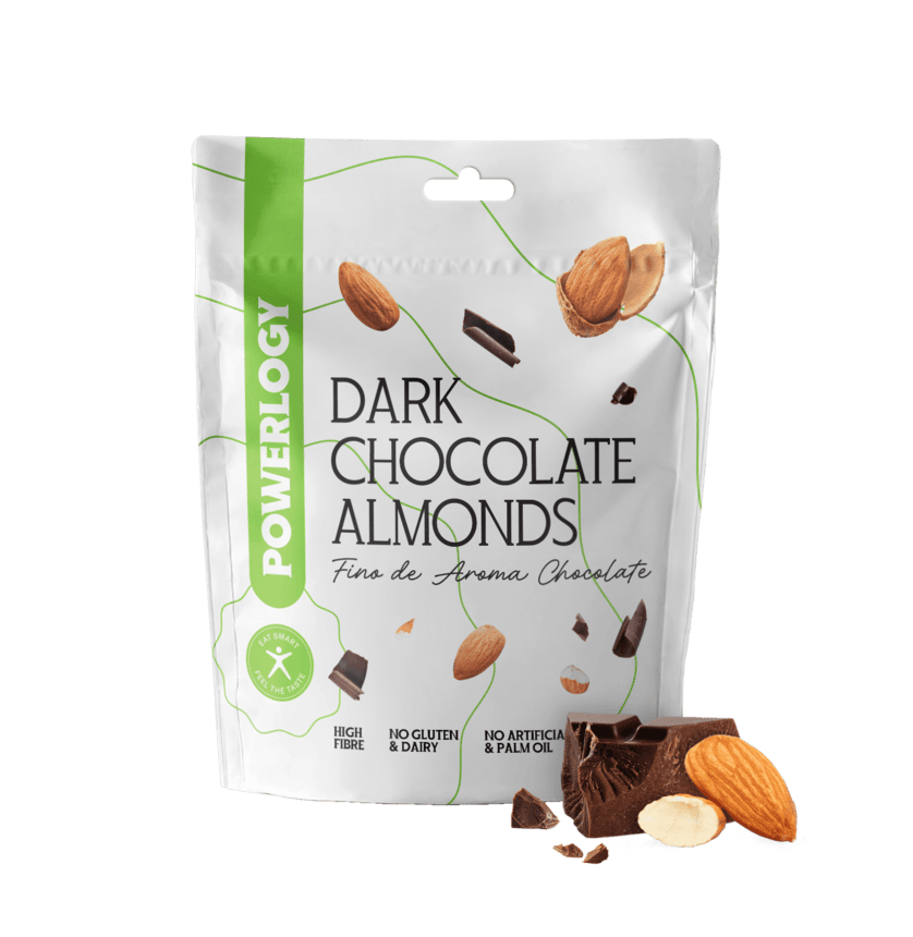 Powerlogy Dark Dražované Plody 100 g - Mandle
