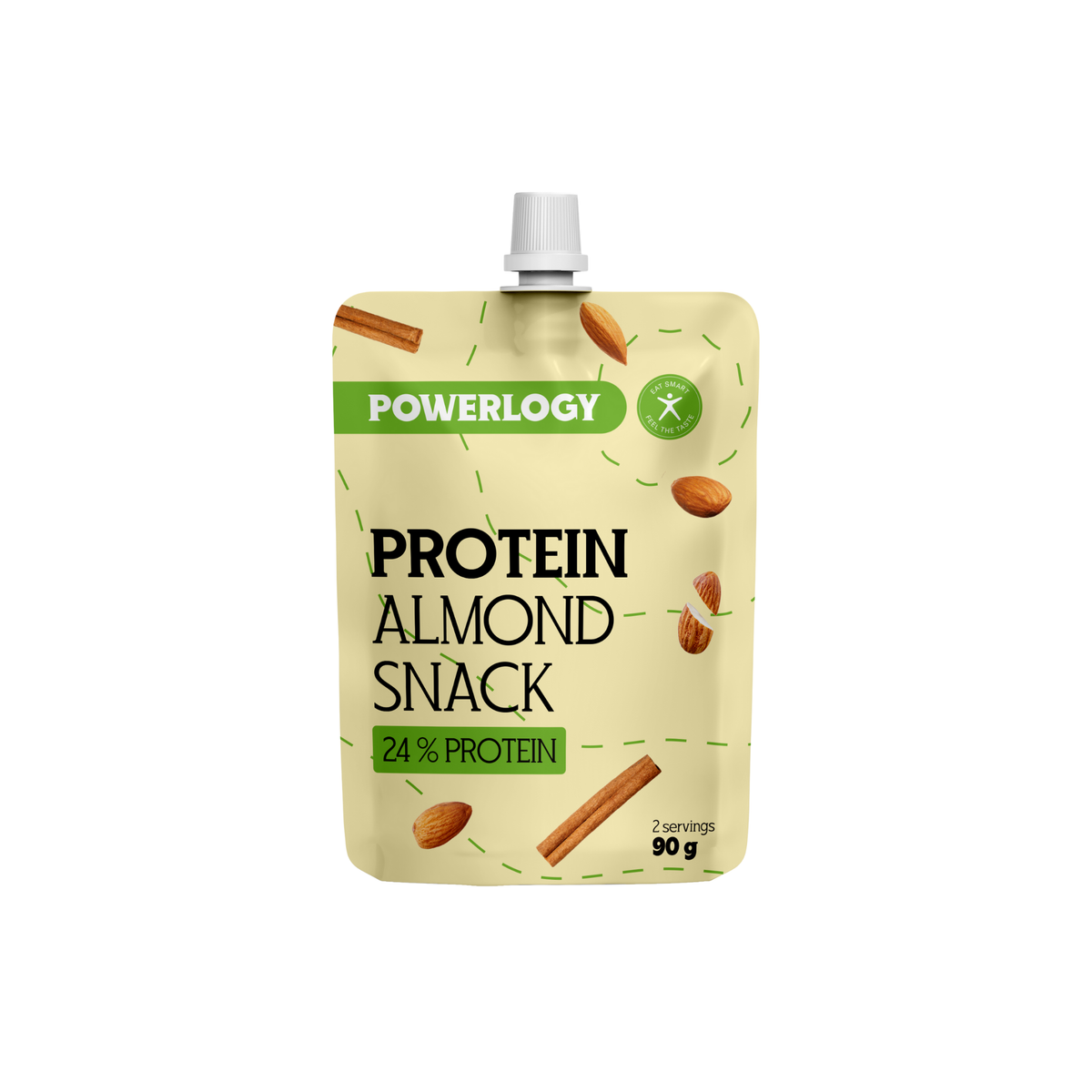 Powerlogy Protein Snack 90 g - Mandle a skořice